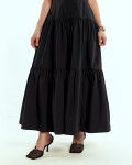 SIXDO Raw Flared Dress for Women